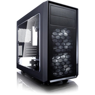 Fractal Design Focus G Computer Case with Side Window - Mini-tower - Black - 5 x Bay - 2 x 4.72" x Fan(s) Installed