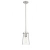Kira 1-Light Pendant - Modern Steel Design with Clear Glass Shade, Dimmable, 60W - 3 of 4