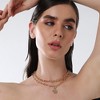 SOHI Women's California Gold The Coin Chainlink Multi-Layer Necklace - 4 of 4