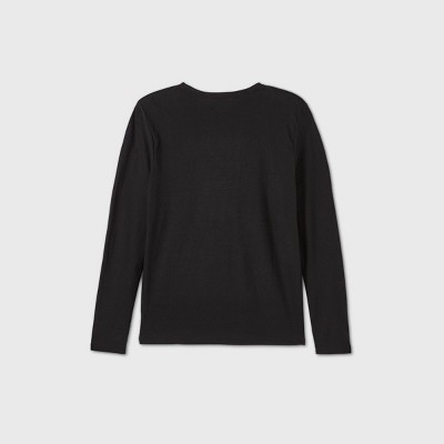 Black Long Sleeve Tee Shirt : Target