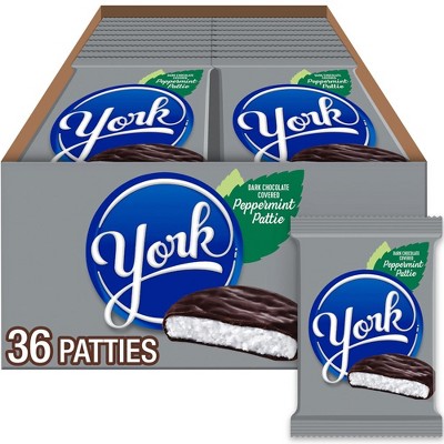 York Dark Chocolate Peppermint Patties - 1.4 Oz (Pack of 36)
