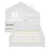 CAVINAS Twin/Full Size House Bed Frame with Bedside Drawers & Shelves,Platform Floor Bed for Kids Room,Bedroom - 3 of 4