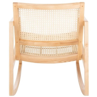 Coastal Comfort Natural Rattan 23" Glider Rocking Chair