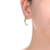 Guili Classic Simplicity 14K Gold Plated Open Hoop Earrings, a Must-Have Timeless Accessory That Perfectly Complements Any Outfit and Occasion - 2 of 2