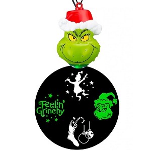 Gemmy The Grinch LED Whirl-A-Motion Hanging Projection Ornament - 1 of 3