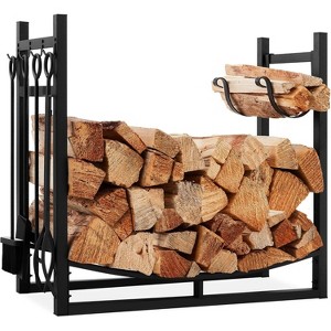 attop 34.25in Firewood Log Rack & Tool Set - 1 of 4