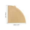 Unique Bargains Cafe Home Office Pour-Over Brewing Cone Coffee Filters 100 Pcs - 2 of 4