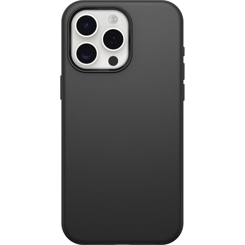 OtterBox Apple iPhone 15 Pro Max Symmetry Series Antimicrobial Case with MagSafe - Black, 1 of 6