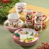 Certified International 16pc Santa's Retro Christmas Dinnerware Set - 3 of 4