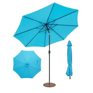 Costway 10ft Patio Umbrella Outdoor W/ 59 LBS Heavy-Duty Round Umbrella Stand - 1 of 4