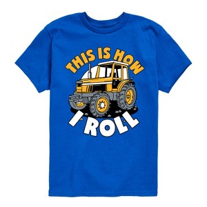 Boys' - Instant Message - This Is How I Roll Tractor Short Sleeve Graphic T-Shirt - 1 of 4