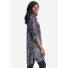 Jessica London Women's Plus Size Sheer Georgette Mega Tunic - 4 of 4