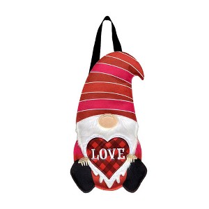 Briarwood Lane Love Gnome Burlap Valentine's Day Door Hanger Humo - 1 of 2