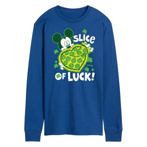 Men's - Disney - Slice Of Luck Long Sleeve Graphic T-Shirt - 1 of 4