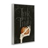 Stupell Industries Trick Or Treat Skeleton Hand Framed Giclee Art, Gray, 12" x 18" - 2 of 4