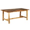 vidaXL Dining Table Multicolored Reclaimed Wood Large Industrial - 3 of 4
