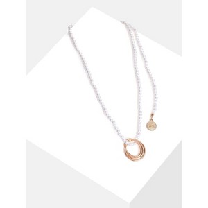 SOHI Women's White Santorini Lariat Necklace - 1 of 4