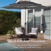 Best Choice Products 10ft 3-Tier Patio Umbrella, Market Sun Shade w/ Tilt Adjustment, Easy Crank - 4 of 4