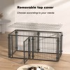 Racxily 47.2" Dog Crate for Small Medium Large Dogs, Puppy Dog Playpen for Yard Indoor Outdoor Use, Pet Dog Cage Kennel - 4 of 4