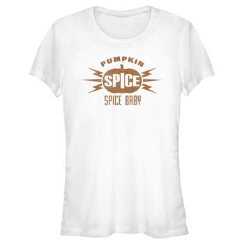 Juniors Womens Lost Gods Pumpkin Spice Baby T-Shirt