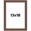 PosterPalooza | 13x18 Wide Barnwood Picture Frame, UV Acrylic, 6 Finishes - Grey, Brown, White, and Black - 2 of 4