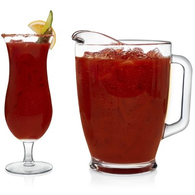 Libbey 5pc Glass Bloody Mary Beverage Server Set
