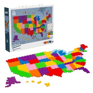 Plus-Plus - Puzzle by Number - 1400pc Map of the United States - 1 of 4