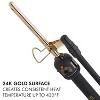 HOT TOOLS 24K Gold Pro Artist 3/8" Marcel  Curling Iron | Long Lasting Curls & Waves - 4 of 4