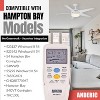 Anderic RR7096TR Replacement Thermostatic Ceiling Fan Remote Control with Reverse Key | CHQ7096T, CHQ8BT7096T Silver 1 Pack - 3 of 4