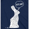 Mens Bite Me Chocolate Holiday Bunny T Shirt Funny Sassy Candy Hilarious Tee - Crazy Dog Men's T Shirt - 2 of 4