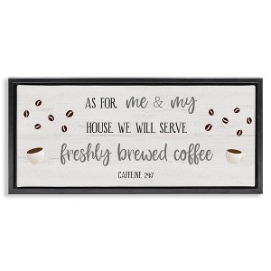 Stupell Industries Fresh Coffee 24:7 Caffeine Proverbs, 31" x 14" - 1 of 4