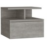 FONTOI Floating Nightstand with Drawer&Open Top Shelves, End Table for Living Room, Bedroom - 4 of 4
