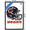 Trends International NFL Chicago Bears - Drip Helmet 20 Framed Wall Poster Prints - 3 of 4