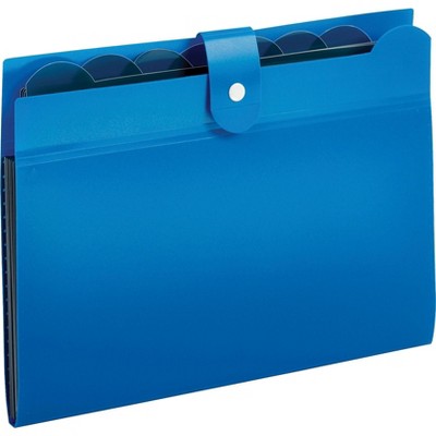 Globe-Weis 7 Pocket Expanding Files Blue 89551BLU
