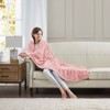 Sapphtopaz Faux Fur Blanket, Luxuriously Soft Throw Blanket for Bed, Reversible Faux Fur Face & Solid Reverse Bedding for Room Decor - 2 of 4