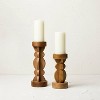 Medium Wood Candleholder - Opalhouse™ designed with Jungalow™ - image 4 of 4