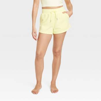 Young Fabulous & Broke Yellow Athletic Shorts for Women