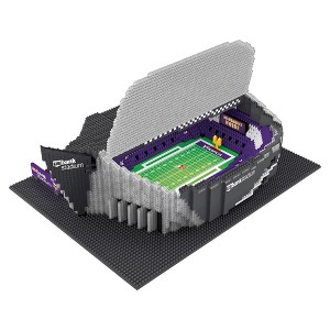 Forever Collectibles Minnesota Vikings NFL FOCO BRXLZ Stadium Building Block Set - 1 of 4