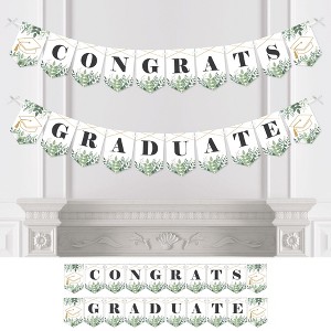 Big Dot of Happiness Boho Botanical Graduate - Greenery Graduation Party Bunting Banner - Party Decorations - Congrats Grad - 1 of 4