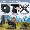 Docred 400LBS Oversized Heated Camping Chair - Oversized Padded Outdoor Chair USB Heating, Side Pocket & Carry Bag for Patio, Beach, Fishing - 4 of 4