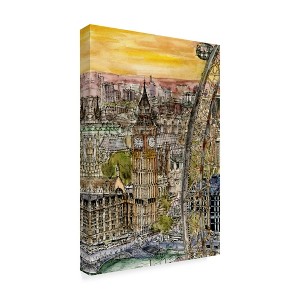 Trademark Fine Art -Melissa Wang 'City Scene Iv' Canvas Art - 1 of 4