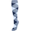 CTM Women's Fun Colored Argyle Plaid Knee High Socks (1 Pair) - 2 of 3