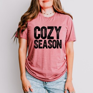Simply Sage Market Cozy Season Bold Distressed Short Sleeve Tee - 1 of 4