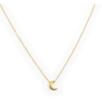 Gold Plated Moon Pendant Necklace | ETHICGOODS