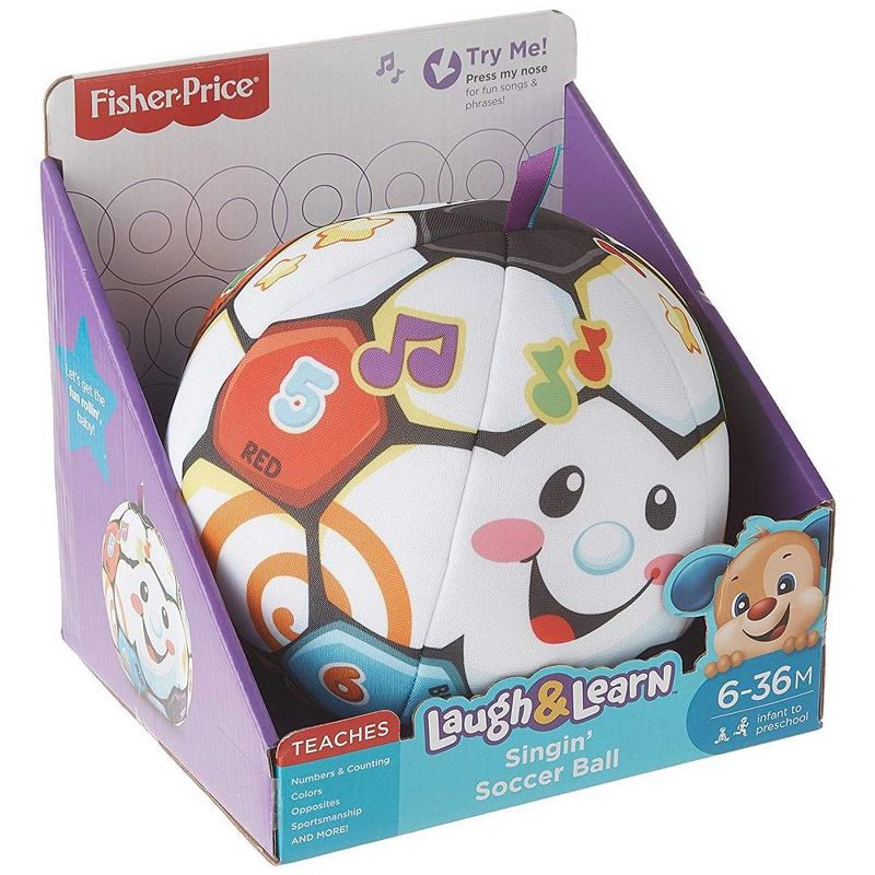 Fisher-Price Laugh & Learn Singin' Soccer Ball, 1 of 2