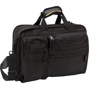 A. Saks Ballistic Nylon Organizer 8 Pocket Briefcase, Black - 1 of 4