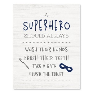 Courtside Market Superhero 16x20 Gallery-Wrapped Canvas - 1 of 4