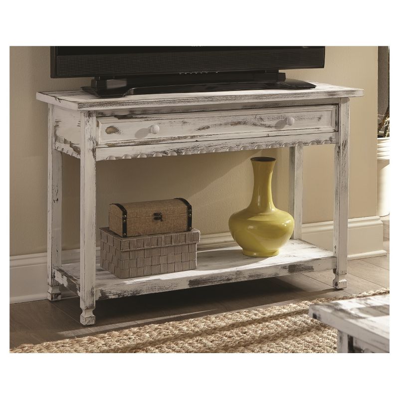 Country Cottage Media/Console Table Antique Finish - Alaterre Furniture, 3 of 7