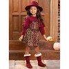 Fierce Pumpkin Vibes Leopard Skirt Set Mia Belle Girls - 2 of 4