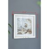 DSVIMOY Crystal Mirror Framed Wall Art on Mellow Golden Tint Background, Home Decor for Living Room, 23.6"*23.6"*1" - 3 of 4